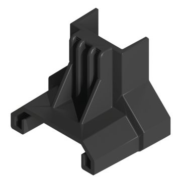 ClickFit Evo Endklemmenstütze für Trapezblechdach schwarz -1008065B