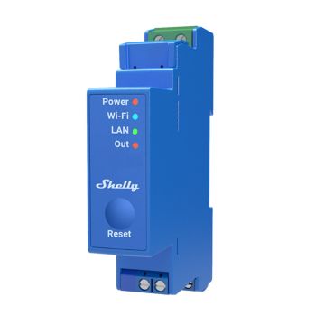 Shelly Pro 1 Schaltaktor, LAN und WiFi, DIN-Schiene