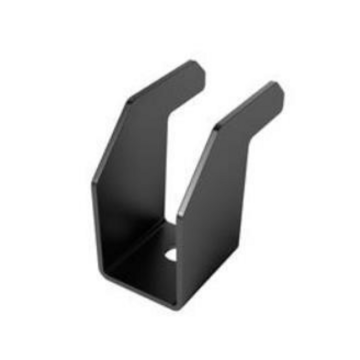 GSE Endklemme H26 für Rahmen 40 mm schwarz