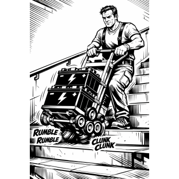 Transport mit Treppensteiger 