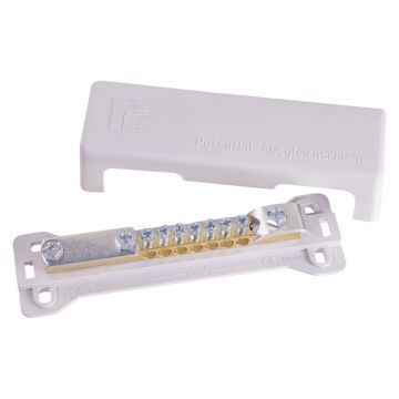 Potentialausgleichsschiene mit 9 Anschlüssen