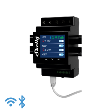 Shelly Pro 4PM Schaltaktor, LAN und WiFi, DIN-Schiene